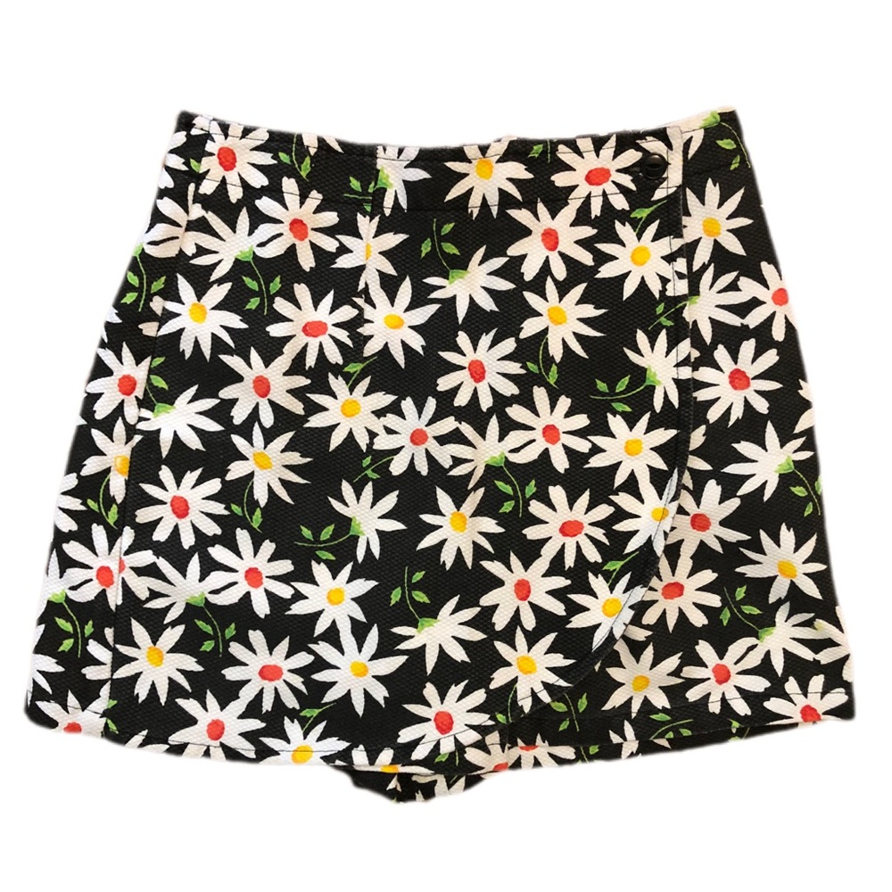 Vintage In Design Girls Daisy Print Skort Sz 12